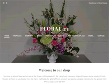Tablet Screenshot of floral23.com